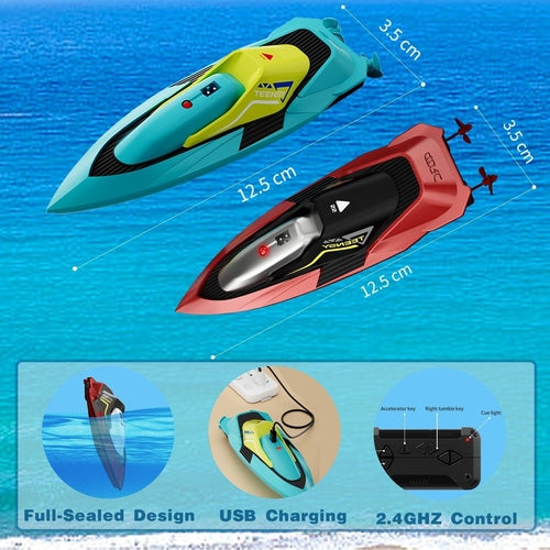 4DRC S5 Fast RC Boat For Pools And Lakes, 2.4 GHz 20- MPH Racing Boats
